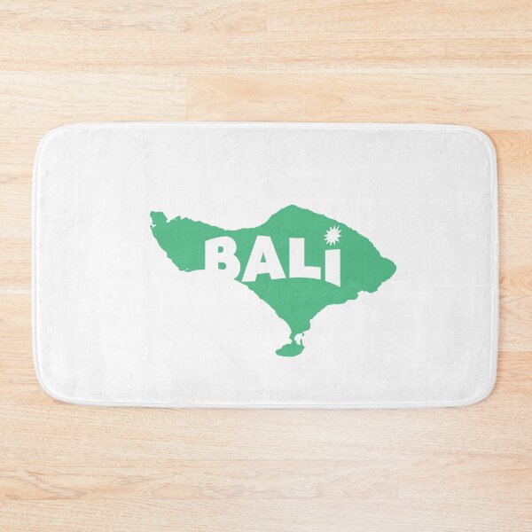 Item preview, BALI Map with Spirited Shout Country Name - Typography Text Design - Green color designed and sold by AMGraphicStudio.