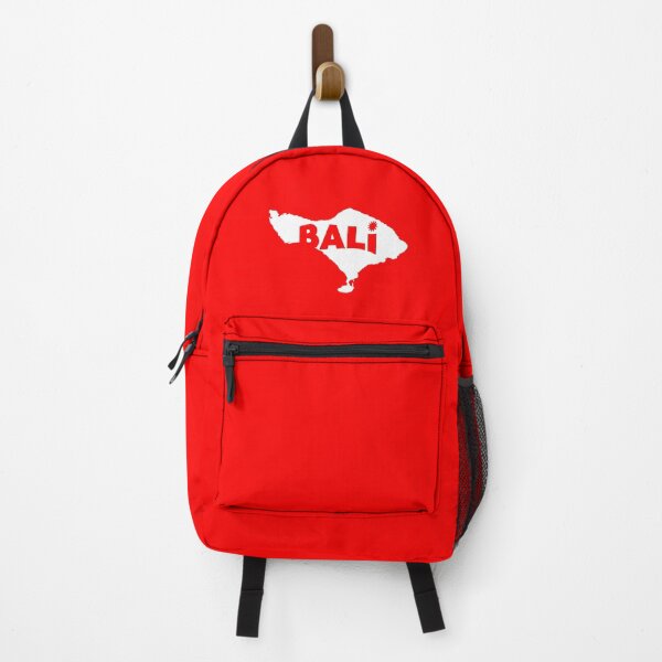 Item preview, BALI Map with Spirited Shout Country Name - Typography Text Design - White Red color designed and sold by AMGraphicStudio.