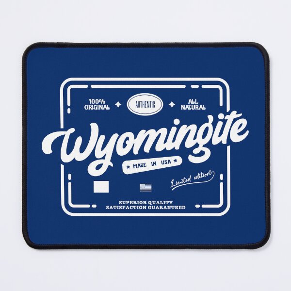 Item preview, Original Wyomingite Cool Vintage Light Stamp Print Wyoming Resident Gift designed and sold by semisoberme.