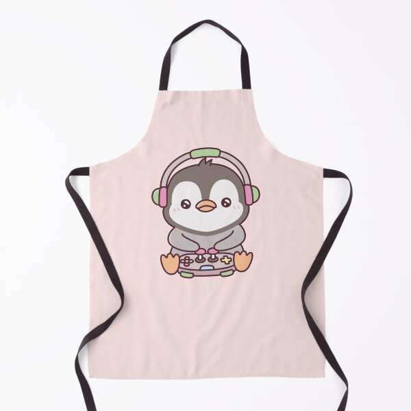 Item preview, Cute Little Penguin Gamer Playing Video Games designed and sold by rustydoodle.