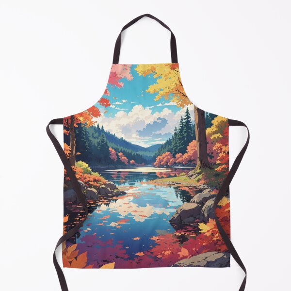 Item preview, Fallen Leaves and Calm Waters: A Tranquil Lake Scene designed and sold by Ngea.