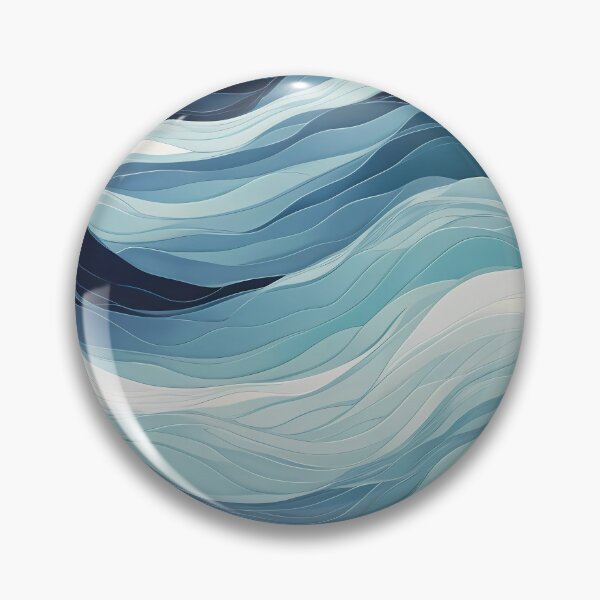 Item preview, Wonderful ocean-blue sea waves pattern designed and sold by Omarupattern51.