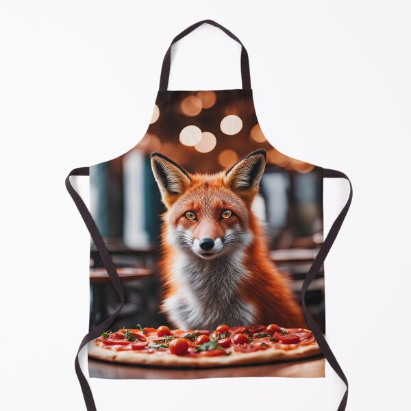 Item preview, A fox in the pizzeria eating pizza. designed and sold by solixsparkle.
