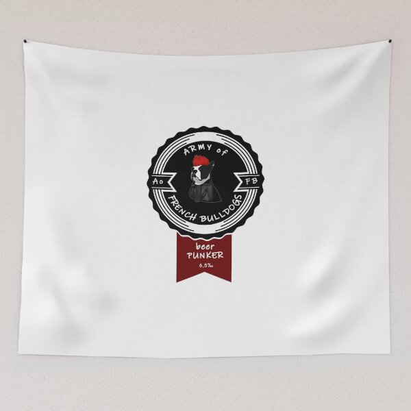 Item preview, FRENCH BULLDOG DOG PET LABEL BEER HAT PUNKER designed and sold by donpufanft.