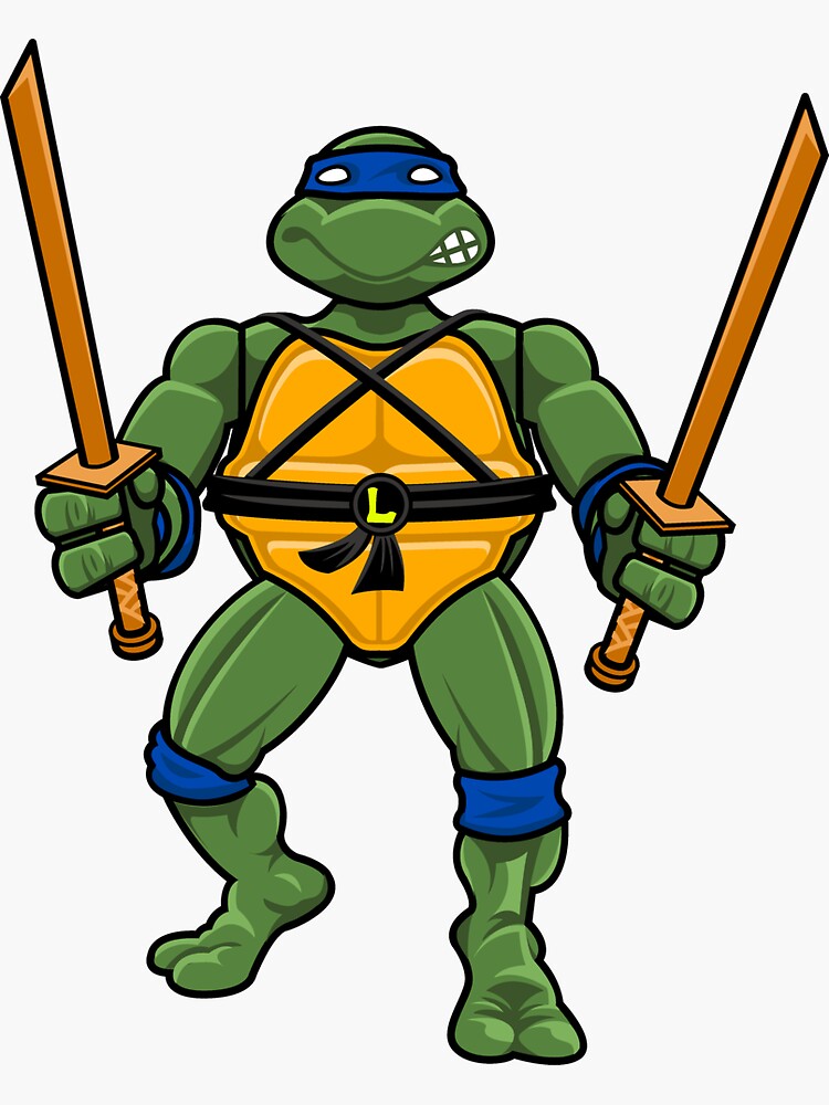 80's Leonardo Action Figure Sticker for Sale by HellCreek6