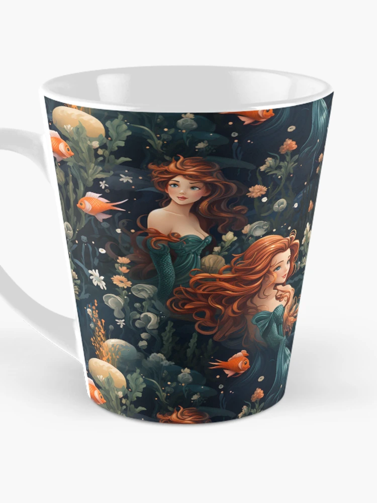 Thumbnail 3 of 4, Coffee Mug, Mermaids Pattern 2 designed and sold by DigitalPatternx.