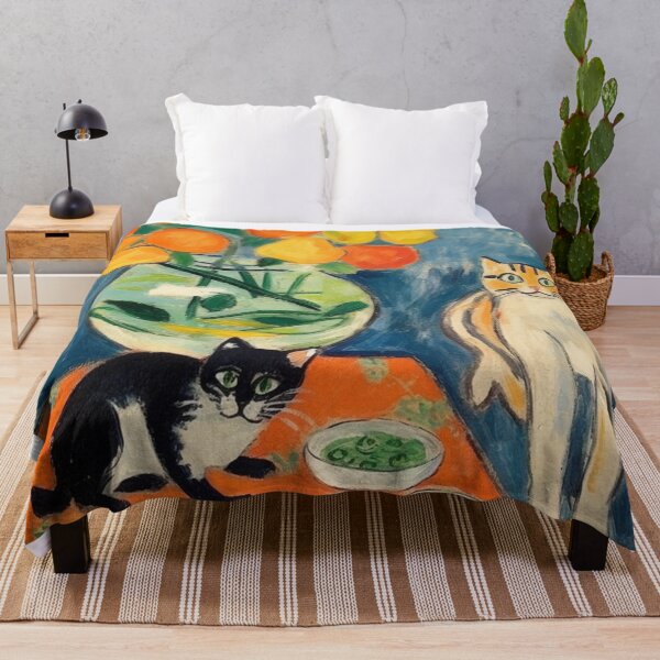 Item preview, Vintage matisse goldfish and a cat Poster designed and sold by ballardlois.