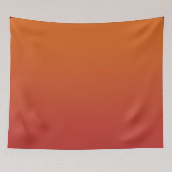 Item preview, Bright Russet Orange Ombre to Valiant Poppy designed and sold by coverinlove.