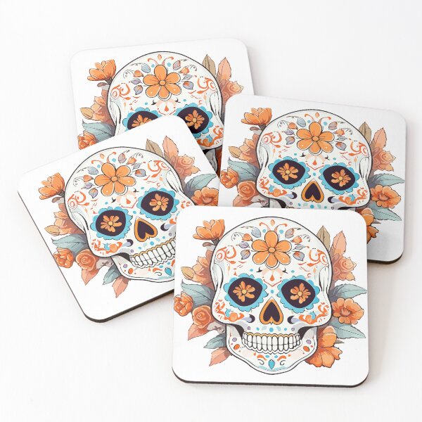 Item preview, sugar skull designed and sold by PrintsCreativ.