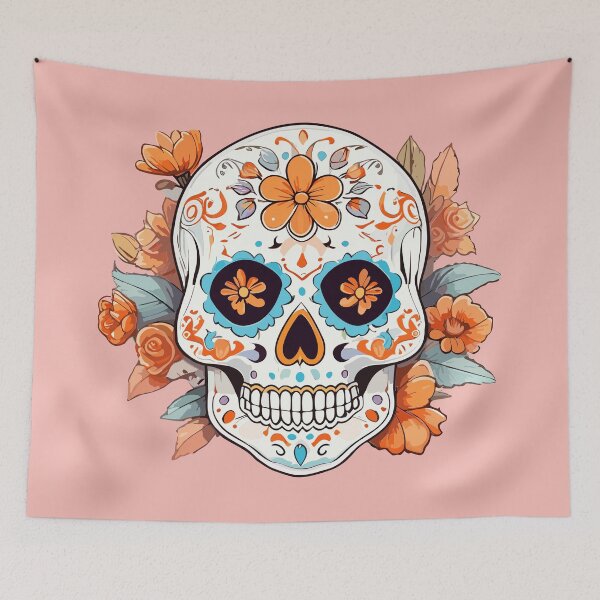 Item preview, sugar skull designed and sold by PrintsCreativ.