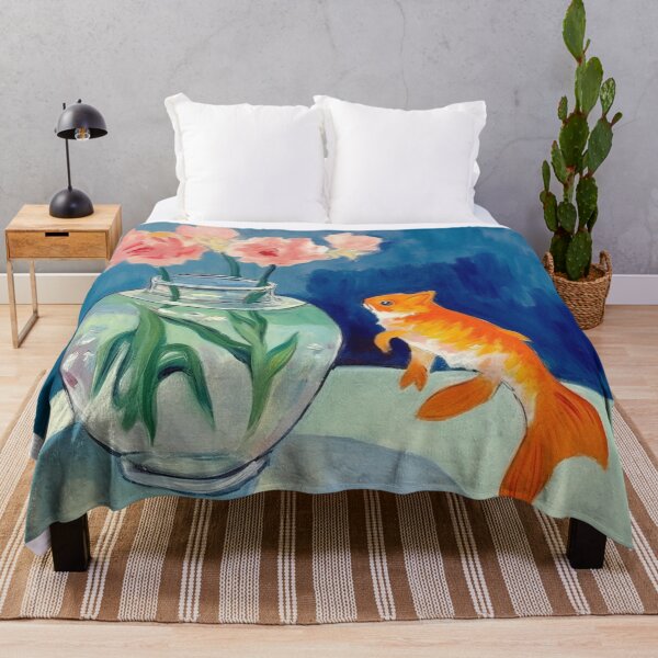 Item preview, matisse style goldfish and a cat Poster Classic designed and sold by ballardlois.