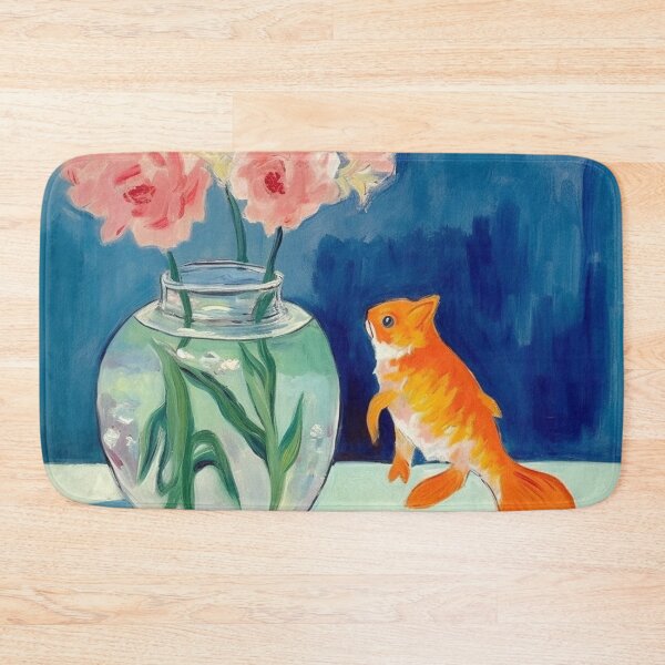 Item preview, matisse style goldfish and a cat Poster Classic designed and sold by ballardlois.