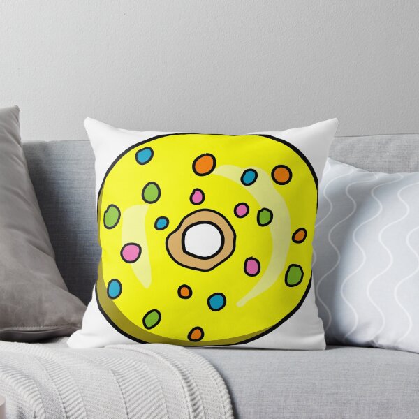 Item preview, Delicious yellow glazed donut sprinkled with colored sprinkles designed and sold by Denisse diseno.