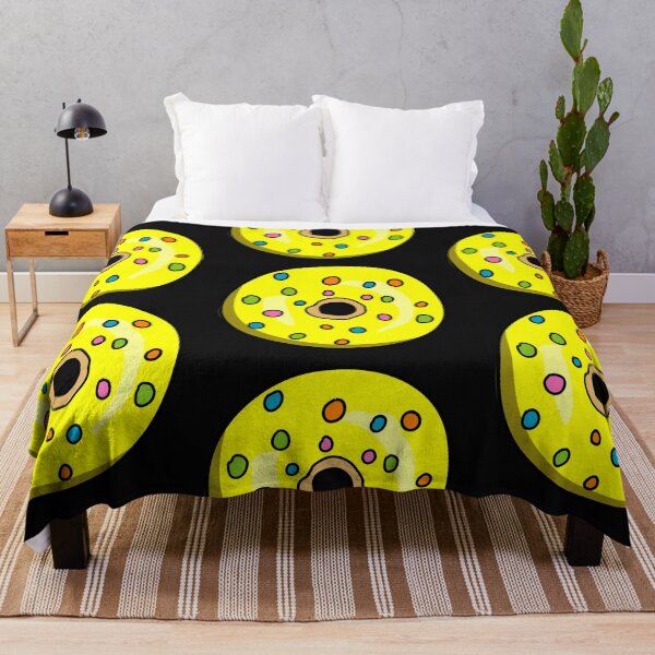 Item preview, Delicious yellow glazed donut sprinkled with colored sprinkles designed and sold by Denisse diseno.