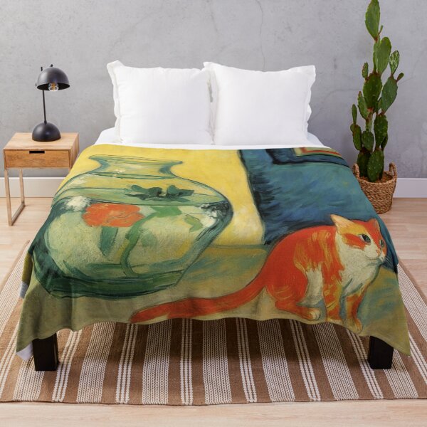 Artikelvorschau, Matisse - Goldfisch und eine Katze Vintage Retro entworfen und verkauft von ballardlois.