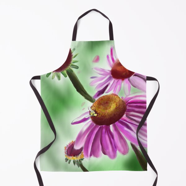 Item preview, Watercolor echinacea flower and bee designed and sold by Rachael Donohue.