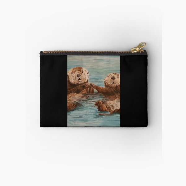 Item preview, Cute otters holding hands 	 	 designed and sold by qrbotebioil57.