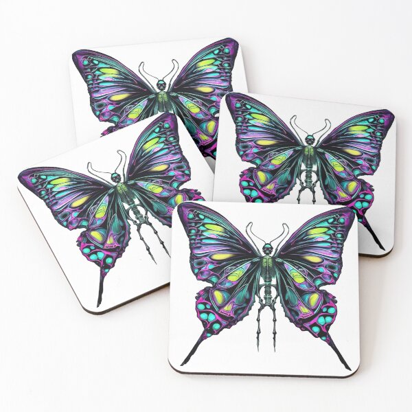 Item preview, Colorful Skeletal Halloween Butterfly designed and sold by ArtDeKong.