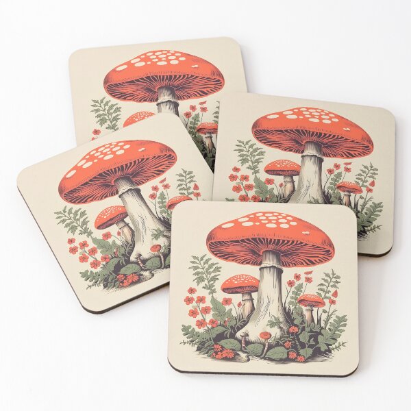 Item preview, Vintage Mushroom Poster designed and sold by keenaesthetic.