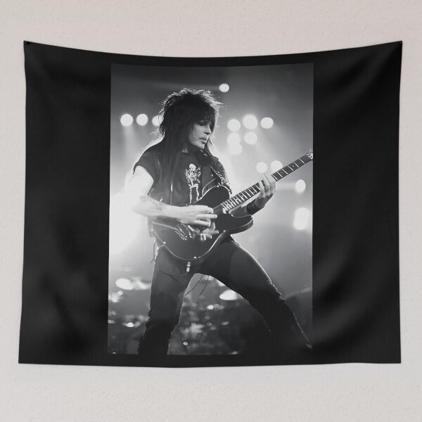 Item preview, Mick Mars - BW Photograph designed and sold by MapleCaseyFash.