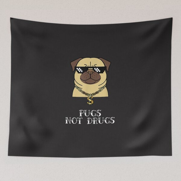 Item preview, Pugs Not Drugs  Gifts For Pug Lovers Funny Men Girls designed and sold by TiffanyJJones.