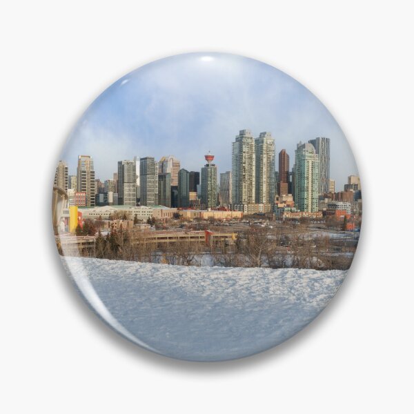 Item preview, Calgary Skyline Winter Wonderland designed and sold by rawshutterbug.