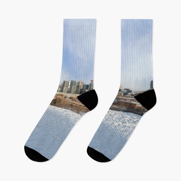 Item preview, Calgary Skyline Winter Wonderland designed and sold by rawshutterbug.