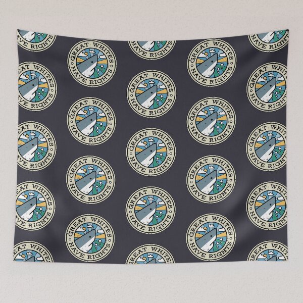 Item preview, Great Whites Have Rights - Shark Conservation Gift designed and sold by Bangtees.