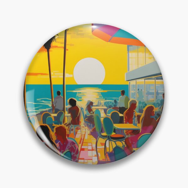 Item preview, Beachfront Rendezvous: Pop Art Scene designed and sold by Moisky Art.