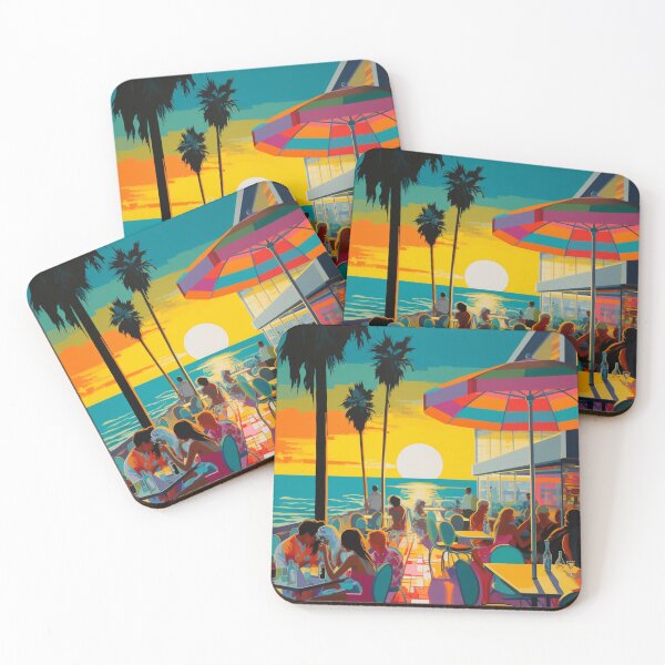Item preview, Beachfront Rendezvous: Pop Art Scene designed and sold by Moisky Art.