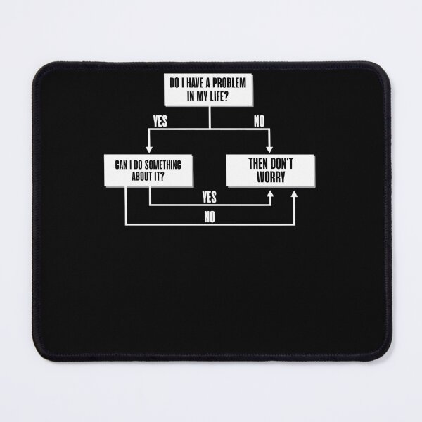 Item preview, Stoic Flow Chart - Don't Worry  	 designed and sold by qosshhawg47.