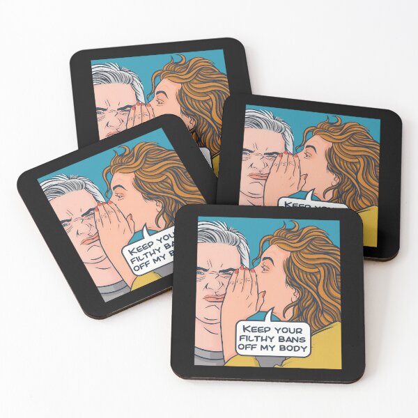 Item preview, Bans Off My Body - Keep Your Filthy Bans Off My Body ,Vintage Pop Art Comic, Womens Rights designed and sold by ZHXFashionista.