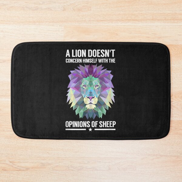 Item preview, A Lion Doesn't Concern Himself With Sheep  designed and sold by BarbaraJLarkins.