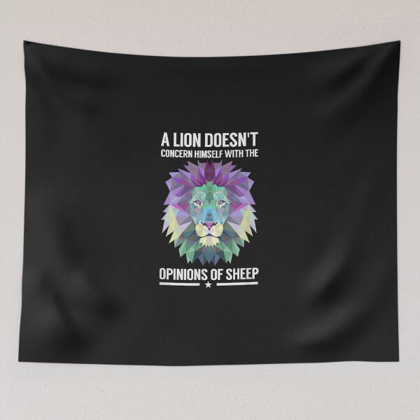 Item preview, A Lion Doesn't Concern Himself With Sheep  designed and sold by BarbaraJLarkins.