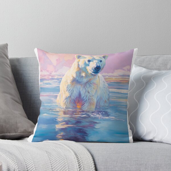 Item preview, A polar bear coming out of the water looking surprised designed and sold by Elindith.