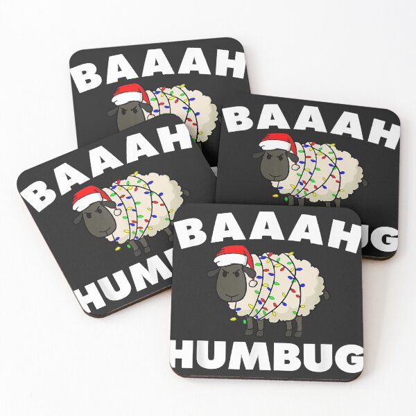 Item preview, Baaah Humbug Anti-Christmas Sheep  Funny Sheep   designed and sold by BarbaraJLarkins.