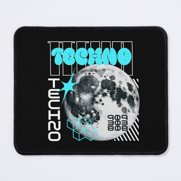 Item preview, TECHNO  - Y2K Planet (blue)  designed and sold by Discothreadz.