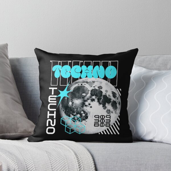 Item preview, TECHNO  - Y2K Planet (blue)  designed and sold by Discothreadz.