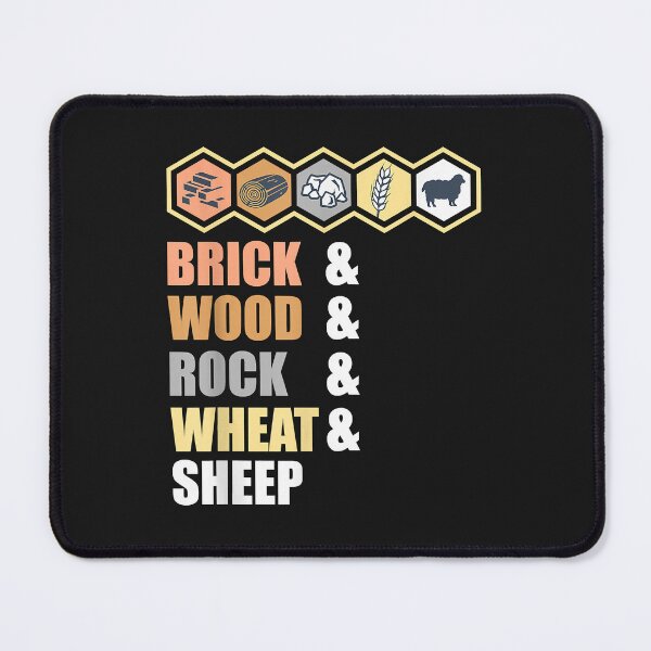 Item preview, Brick Wood Rock Wheat Sheep - Board Game Geek  designed and sold by BarbaraJLarkins.