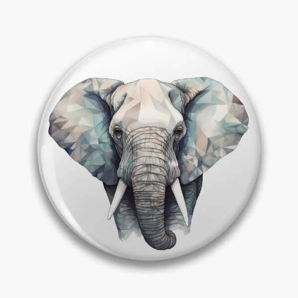Item preview, Geometric African Elephant designed and sold by KD Merch.