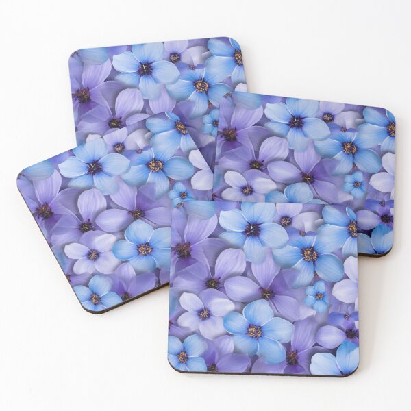 Item preview, Periwinkle Flower Pattern designed and sold by CranberryLake.