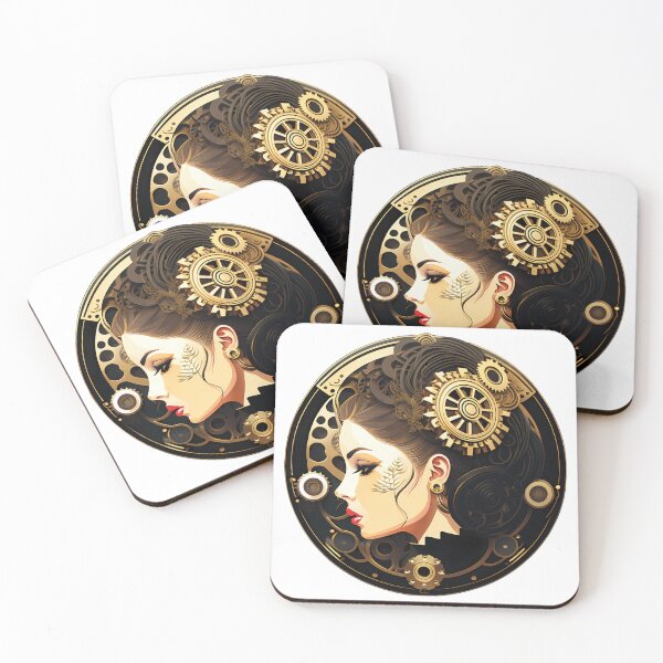Item preview, The Clockwork Sorceress designed and sold by Funny Vintage Stickers And T-Shirts.