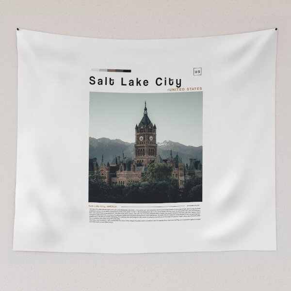 Item preview, Salt lake city  poster landscape designed and sold by paulrommer.