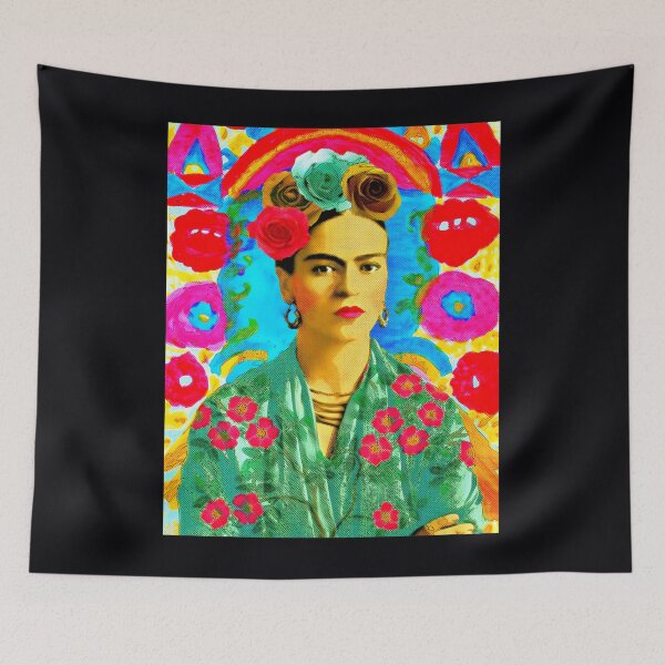 Item preview, Frida Kahlo Colorful Floral Classic 		 designed and sold by wqlyezcbw4.