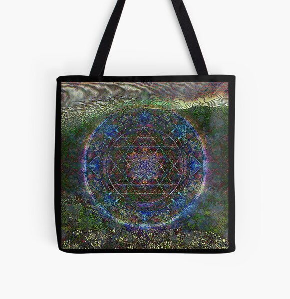 Item preview, Psychedelic Sri Yantra designed and sold by katalina-aurora.
