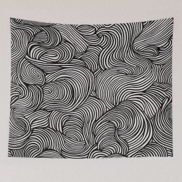 Item preview, Graceful Minimalist Wave Line Pattern designed and sold by Tamas Das.