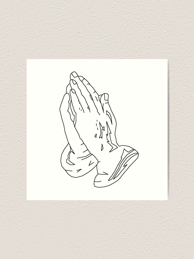 "Drake Prayer Hands" Art Print by amarie98 | Redbubble