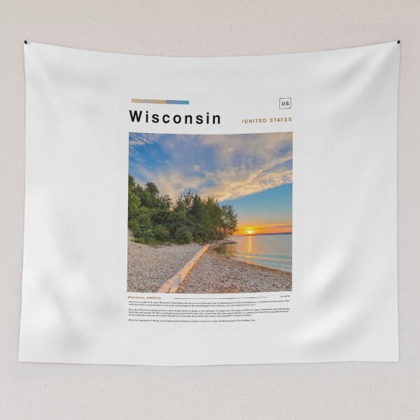Item preview, Wisconsin poster landscape designed and sold by paulrommer.