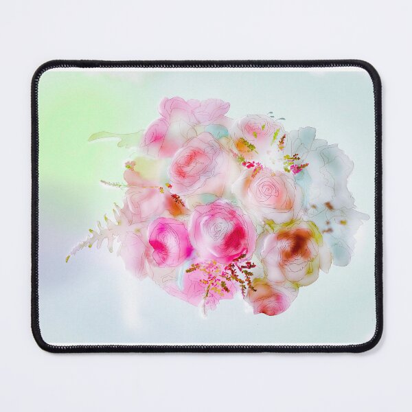 Item preview, Pale Pink Pastel Dappled Roses designed and sold by MouseCatty.