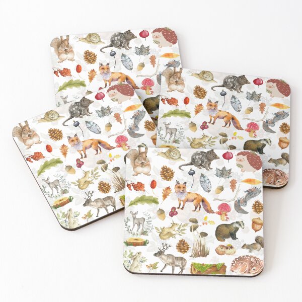 Item preview, Woodland Animals Forest Background Gifts For Nature Lovers designed and sold by haRexia.